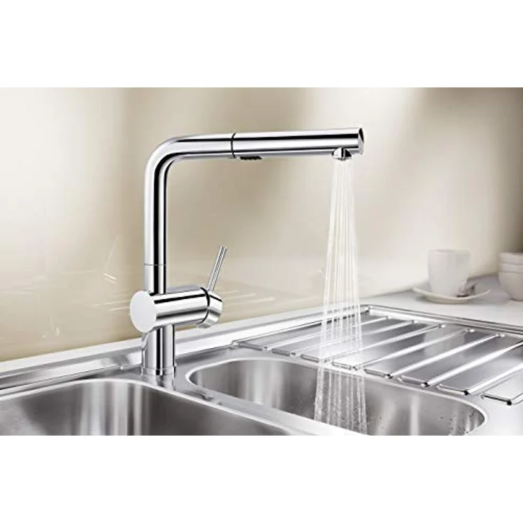 Blanco Küchenarmatur LINUS-S Vario Hochdruck, mit herausziehbarer Zweistrahlbrause und minimalistischen Design – Bild 5