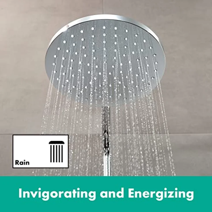 hansgrohe Regenduschkopf Vernis Blend, 20cm, 1 Strahlart wassersparend, runde Kopfbrause EcoSmart in Chrom – Bild 5