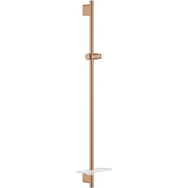Grohe Duschstange 90 cm mit Metallwandhalterungen, Rainshower SmartActive Serie, 12 x 7,8 x 90 cm, Kupfer gebürstet (Referenz: 26603DL0)