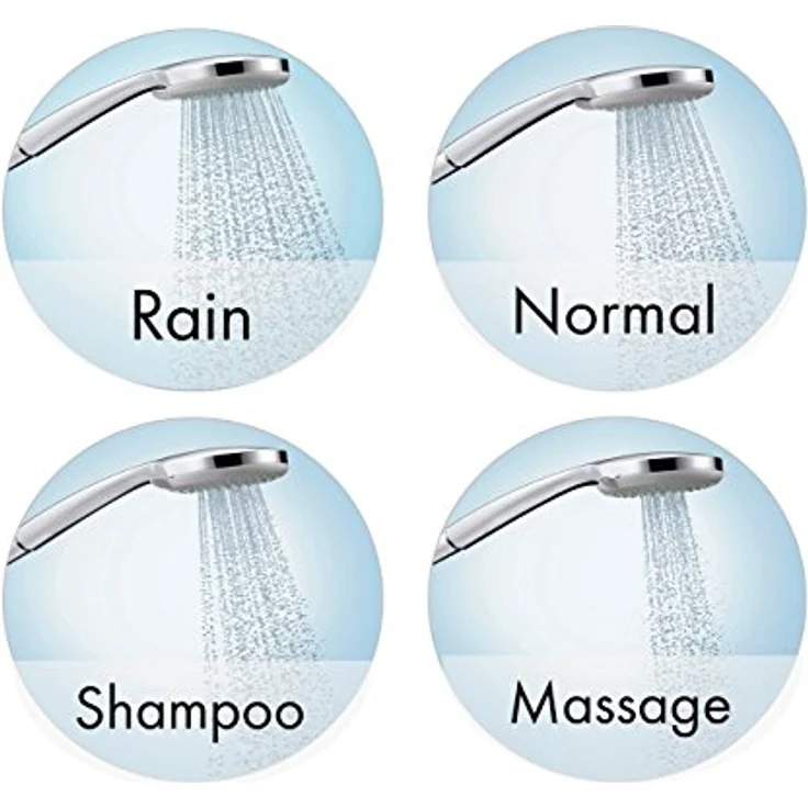 hansgrohe Croma 100 Duschset 0,90m, 4 Strahlarten, Chrom – Bild 4