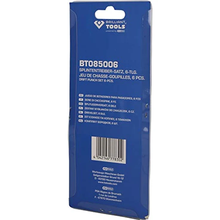 BRILLIANT TOOLS BT085006 Splintentreiber-Satz, blau silber, gemischt – Bild 10