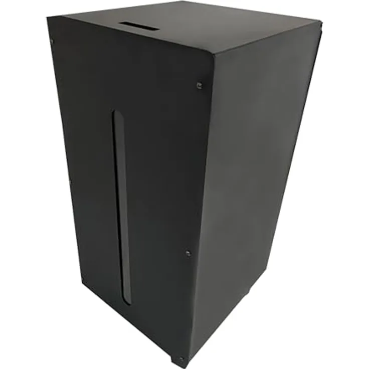 FIREFIX 832 Pelletbox mit Rollen und Tankdeckel, schwarz beschichtet, Platz für ca. 45 kg Pellets