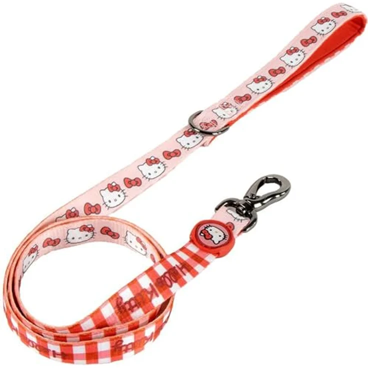 CERDÁ LIFE'S LITTLE MOMENTS M Hello Kitty Hundeleine, offizielle, robuste Nylonleine mit ergonomischem gepolstertem Griff für mittelgroße Hunde, sicherer Metallkarabiner, entzückendes Design – Bild 1