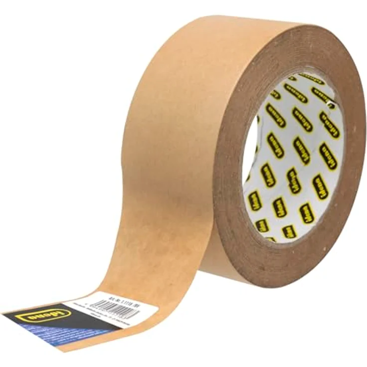 Idena Papierpackband 11118, Braun, 5 cm x 50 m, extra stark, aus recyceltem Papier, nachhaltiges Paketband – Bild 3