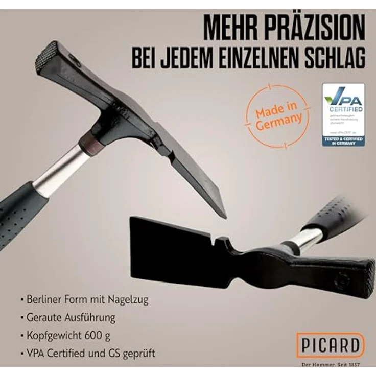 Picard Maurerhammer Berliner Form 600g – Bild 4