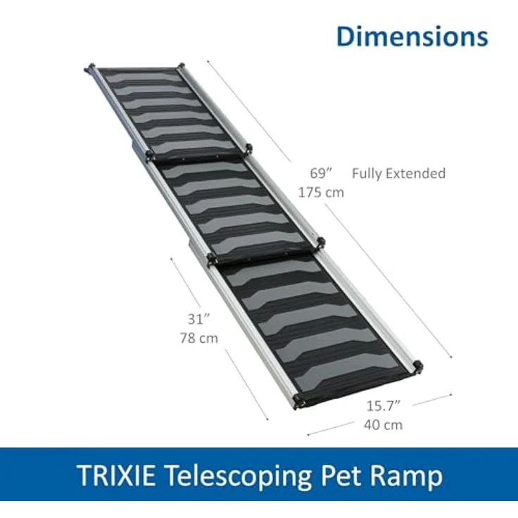 Teleskop-Rampe, 40 x 78 175 cm schwarz/grau – Bild 3
