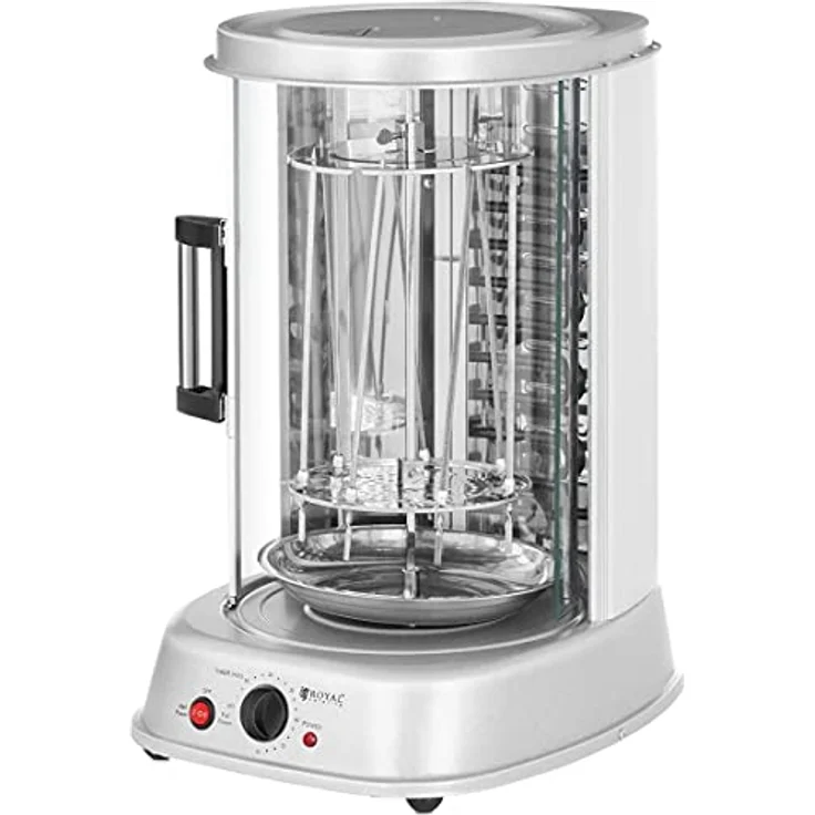 Royal VKB RCGV-1800-1, Elektrogrill 3-in-1 mit 1.800 W, vertikaler Rotisserie-Grill für Fleisch, Fisch und Gemüse, 31 L – Bild 4