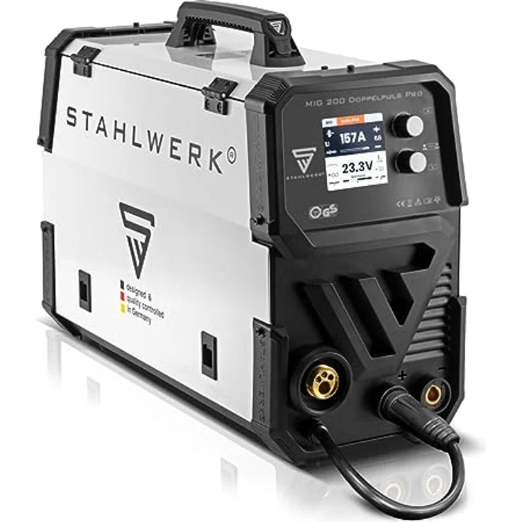 STAHLWERK MIG MAG 200 Doppelpuls Pro ST leistungsstarkes Schweißgerät mit Puls- sowie Doppelpuls-Funktion und 200 Ampere – Bild 2