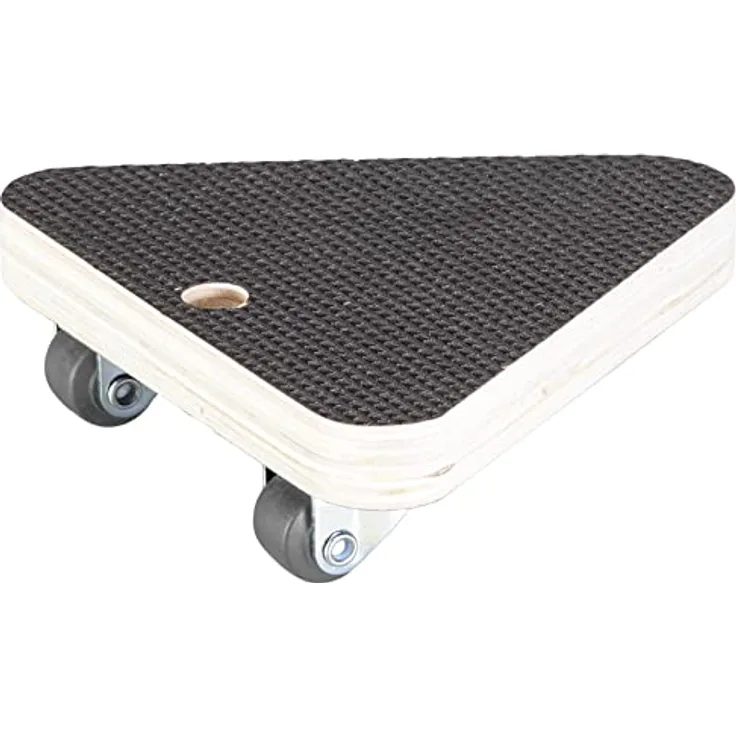 Transporthilfe MM 1314, 14 x 14 x 14 x 4,5 mm, softe Rollen Ø 20 mm, Multiplexplatte Maxigrip FSC®, Tragkraft 100 kg
