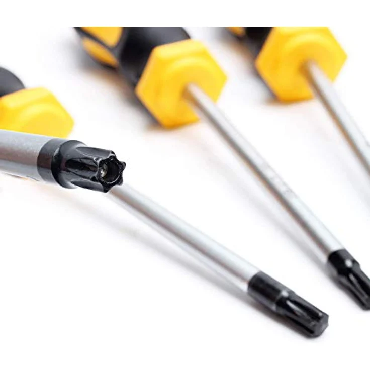 CCLIFE 11tlg TX Schraubendreher Set Torx Magnetische Sternschraubenzieher Satz mit Sternlochbohrung T6-T40 – Bild 2