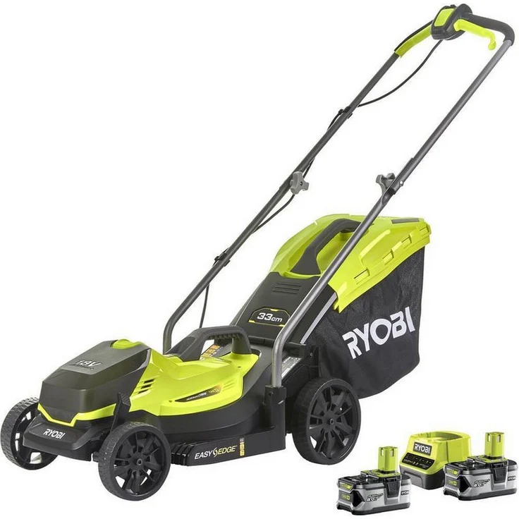 Ryobi Akkurasenmäher ONE+ 18 V, 33 cm Schnittbreite, inkl 2x4,0 Ah Akku & Ladegerät, (Komplett-Set) – Bild 1