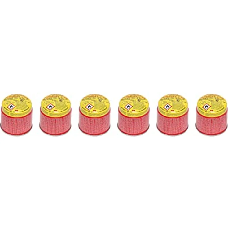 ROTHENBERGER C200 Supergas-Brenngas-Kartusche, hochreines Butan-Gasgemisch, 330 ml, 6er Pack mit ILL-Sicherheitssystem – Bild 1