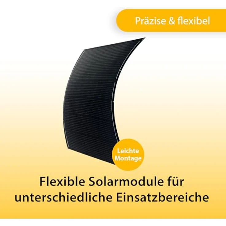 VALE Balkonkraftwerk 800 Wp Full Black, flexibles Solarpanel Set mit EcoFlow Stream Wechselrichter, 4x 200 W, 5m AC-Kabel – Bild 4