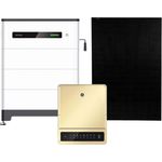 General Electric 8kWp PV-Komplettanlage mit Glas-Glas Modulen und 9,8kWh Speicher, enthält 8kW Hybrid-Wechselrichter, Basis und BMS für Lynx F Plus Module, 3x 3,27kWh Solarspeicher für 1-phasige und 3-phasige Wechselrichter und 19x 440W Sunpro TopCon Full Black Glas-Glas Solarmodule