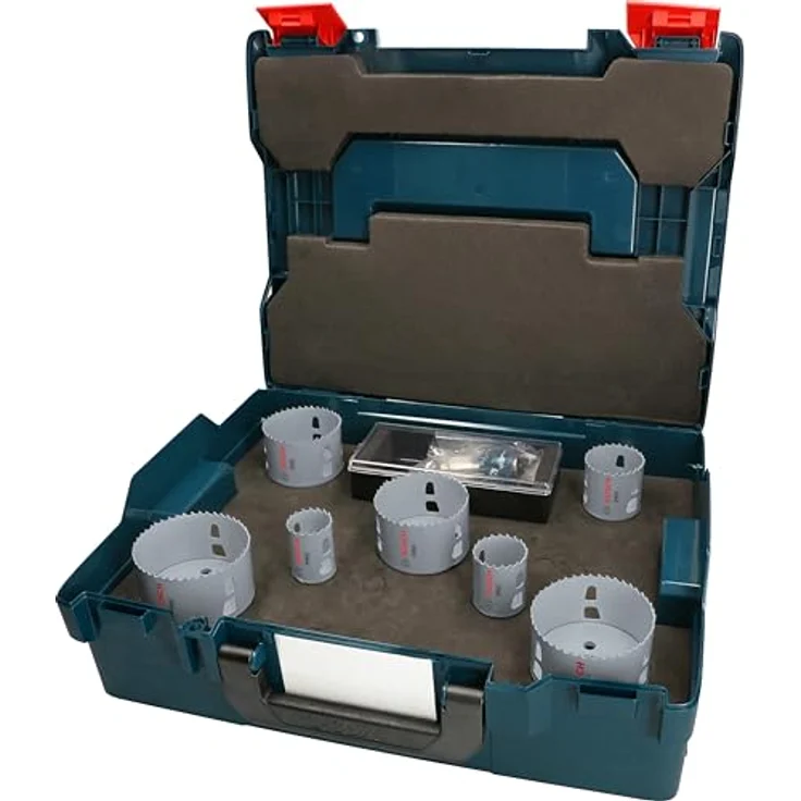 Bosch 13x PRO Multi Material Power Change Plus Lochsäge-Set – L-Boxx, für Weichholz, Trockenbauwand, Ø 32, 41, 51, 73, 76, 83, 86 mm, Professional Zubehör Bohrmaschine/Schrauber – Bild 1