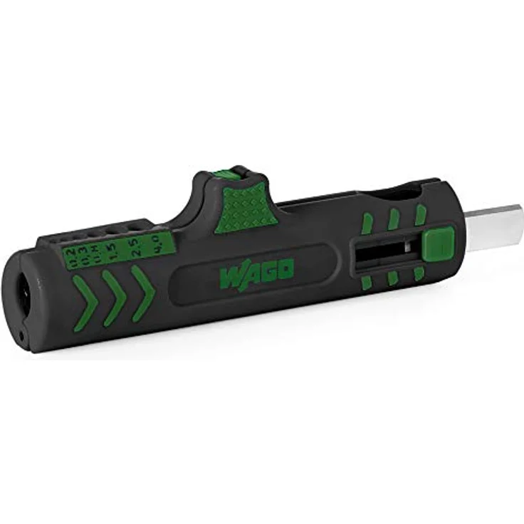 WAGO Universal-Entmanteler 206-1442 | Ergonomische, rutschfeste Griffzonen, sichere Verriegelungstechnik, für Durchmesser von 8 mm bis 13 mm – Bild 1