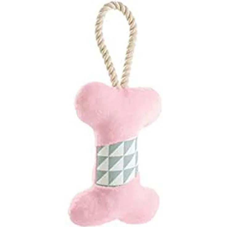 HUNTER Salima Hundespielzeug für Welpen, Knochen, rosa, 18 cm