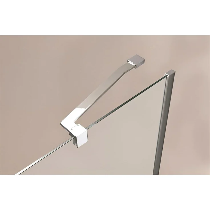 STANO Design Stabilisator für VENLO Duschwand, Deckenhalterung, korrosionsbeständig, Höhe 22/35/50/69 cm, Chrom