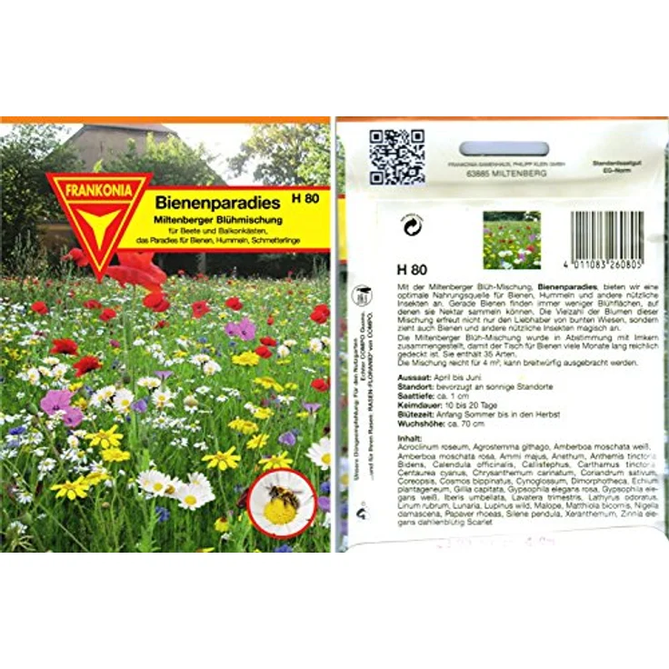 dobar® 22690e Schilfrohrhalme-Set 1.000 STK - Insektenhotel Bastelset - Schilfrohhalme für Wildbienenhotels - Wildbienennisthilfe aus Schilfhalmen inkl. Wildblumensamen - 9cm – Bild 5