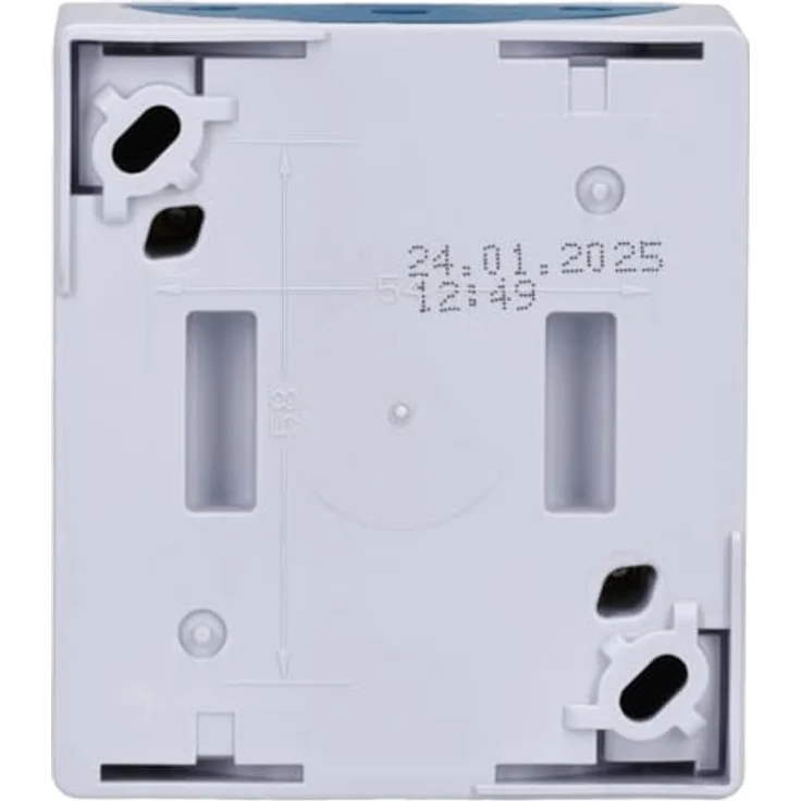 Busch-Jaeger 2601/4 W-53 Jalousieschalter Wippschalter, 1-polig, Grau Ocean®, IP 44, mit Beschriftungsfeld und Umkehrsperre – Bild 4