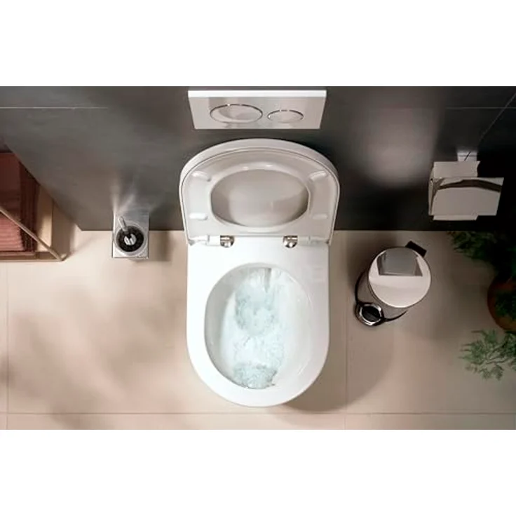 hansgrohe EluPura Original S Wand-WC, SmartClean, AquaChannel Flush, spülrandlos, 360x540mm, weiss – Bild 9