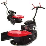 Apex Benzinrasenmäher Kreiselmäher Hochgrasmäher Wiesenmäher Trommelmäher, 58 cm Arbeitsbreite, 5.5 PS, Radantrieb, Blau