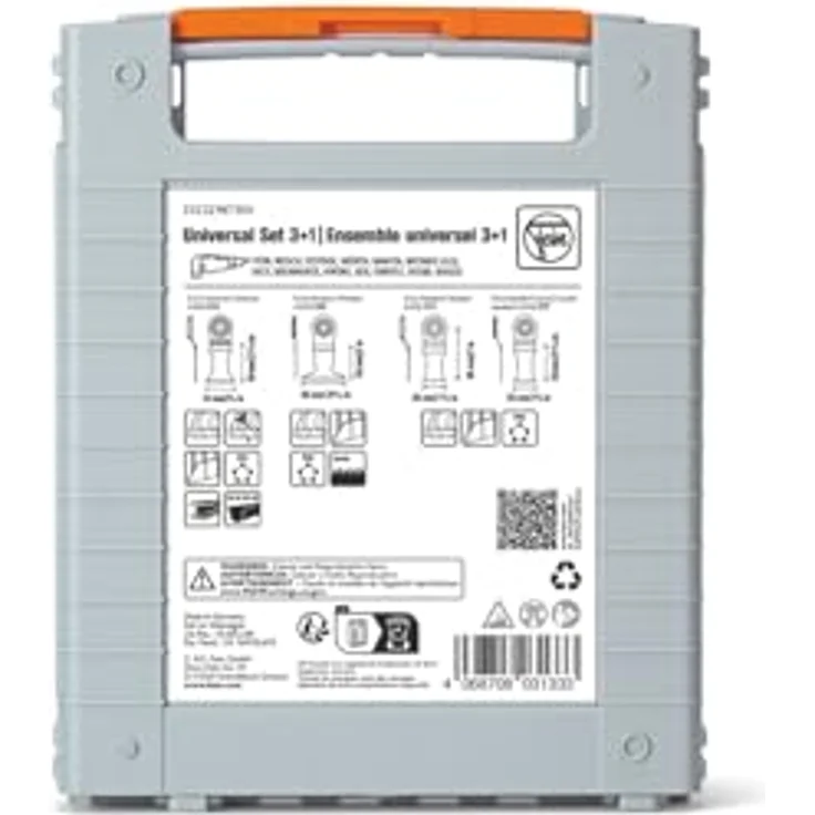Fein Stichsägeblatt 3+1 Universal Set, Starlock Sägeblatt-Set mit HCS- und BiM-Blättern für präzise Schnitte – Bild 4