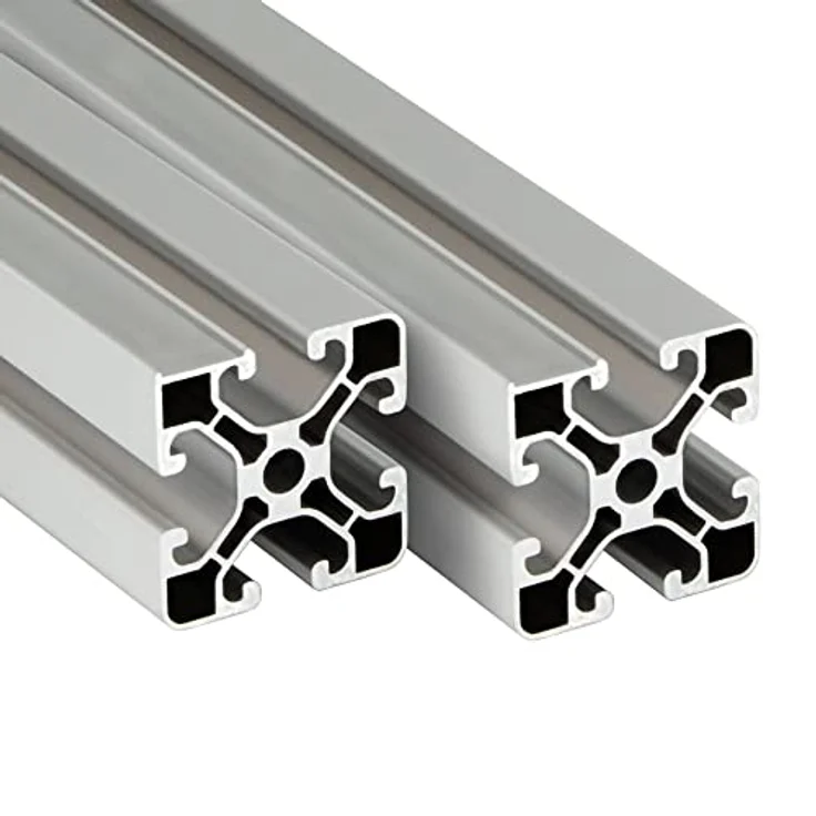 SCHMIDT systemprofile 2000mm Aluminium Profil 40x40mm Nut 8 Maßbandprofil eloxiert 4040 Alu Konstruktionsprofil Aluprofil 2m – Bild 3