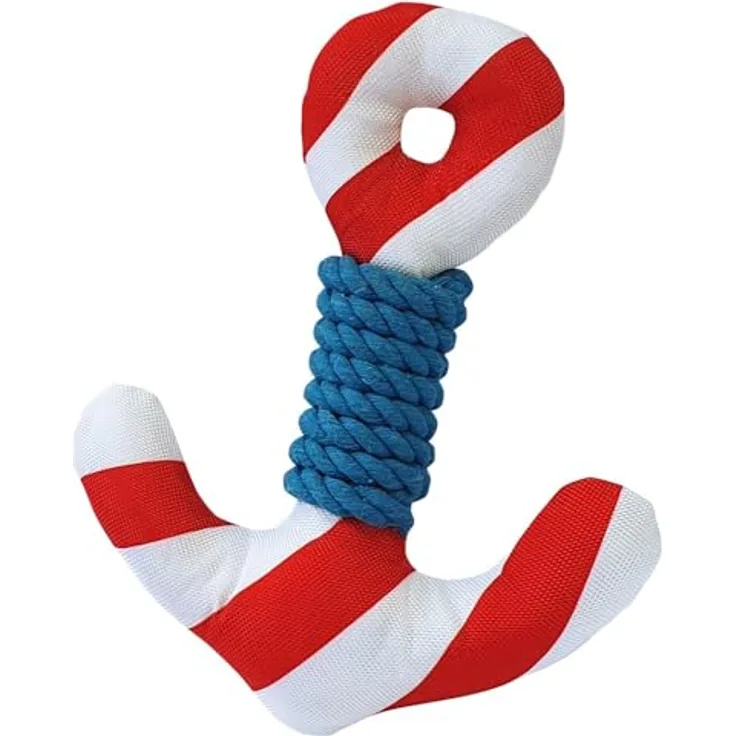 Nobby Floating Anker mit Seil, 24,5 cm für schwimmbegeisterte Hunde, blau