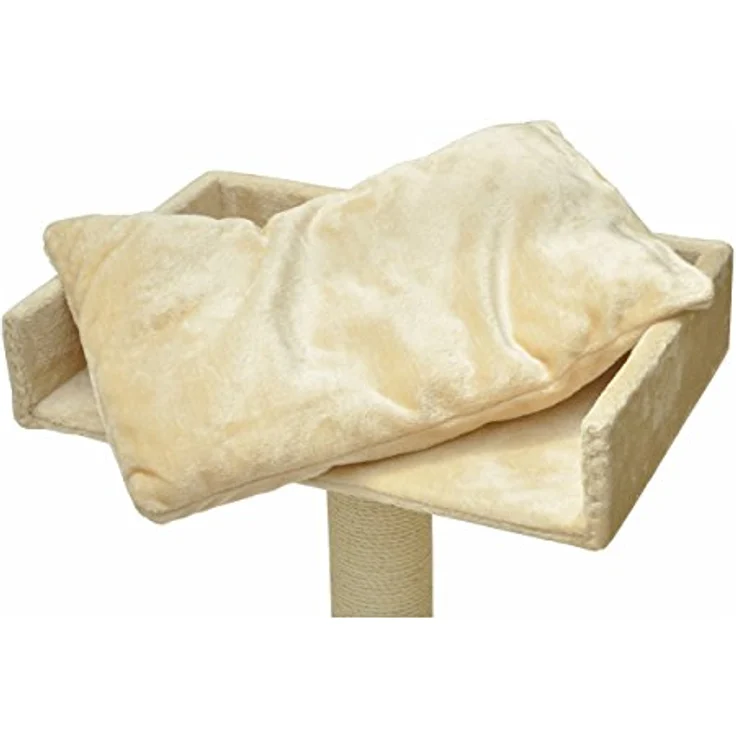 nanook Liegeplatz Top für Katzen-Kratzbaum mit Kissen groß XXL 60x40 cm - beige – Bild 4