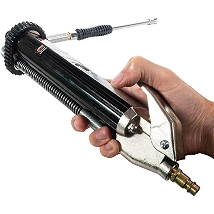 MAUK® Druckluft Reifenfüller | 0-11 bar und 370 mm Schlauchlänge | zum Prüfen und Anpassen des Reifendrucks – Bild 3