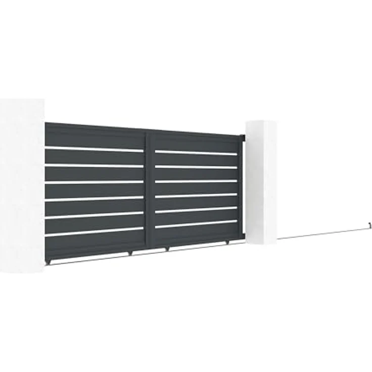 Casanoov Schiebetor VOGEL, Aluminium 3,5m, H.140cm, korrosionsbeständig, grau, inkl. Zubehör – Bild 4