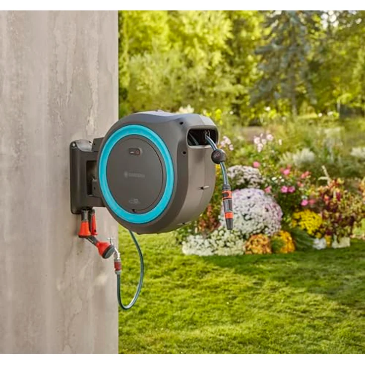 GARDENA Schlauchtrommel Schlauchbox PowerRoll XL mit Akku-Technologie, automatisches Aufwickeln – Bild 6