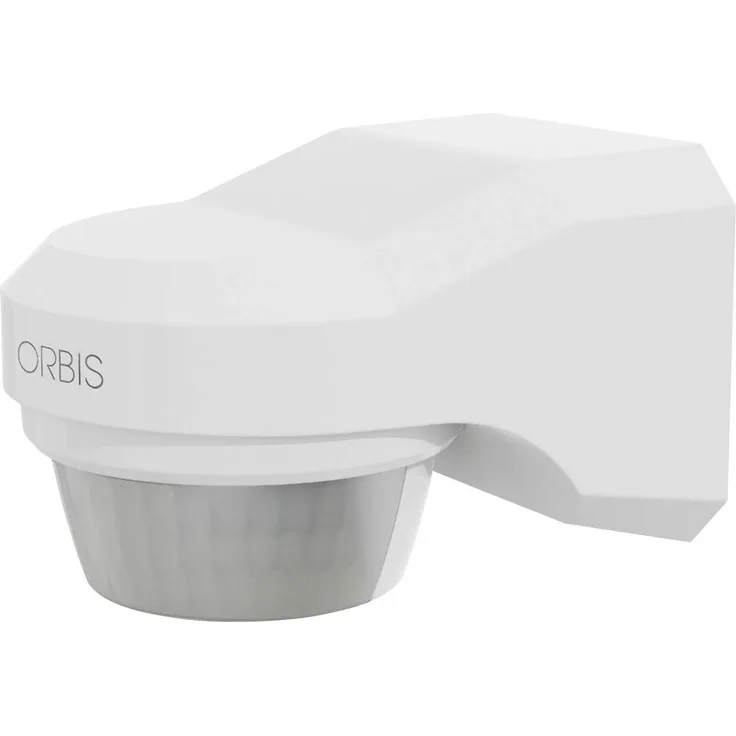 ORBIS Zeitschalttechnik OB137912, Bewegungsmelder 200° mit IP55 Schutzart, Weiß