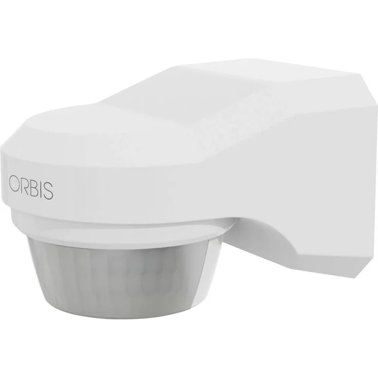 ORBIS Zeitschalttechnik OB137912, Bewegungsmelder 200° mit IP55 Schutzart, Weiß