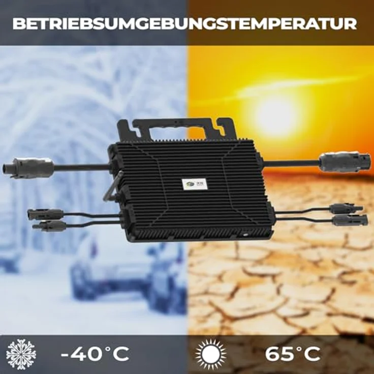 SUNNIVA® Balkonkraftwerk 850/800W Solaranlage mit 800W Astro-Energy Micro Wechselrichter Wifi Bluetooth, 2x 425W Solarmodule, upgradebar drosselbar, 5m Kabel, Solarkabel, Photovoltaikanlage – Bild 5
