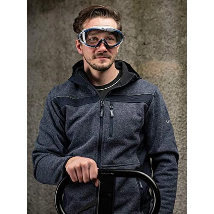 Uvex Ultrasonic Supravision Extreme Schutzbrille - Transparent-Blau-Grau – Bild 7