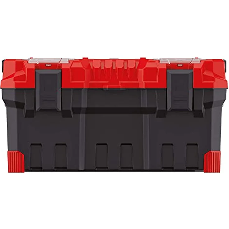 Kistenberg TITAN Plus, Multifunktionale Werkzeugkiste mit Aluminiumgriff, transparenter Organizer und robustem Polymerkörper – Bild 4