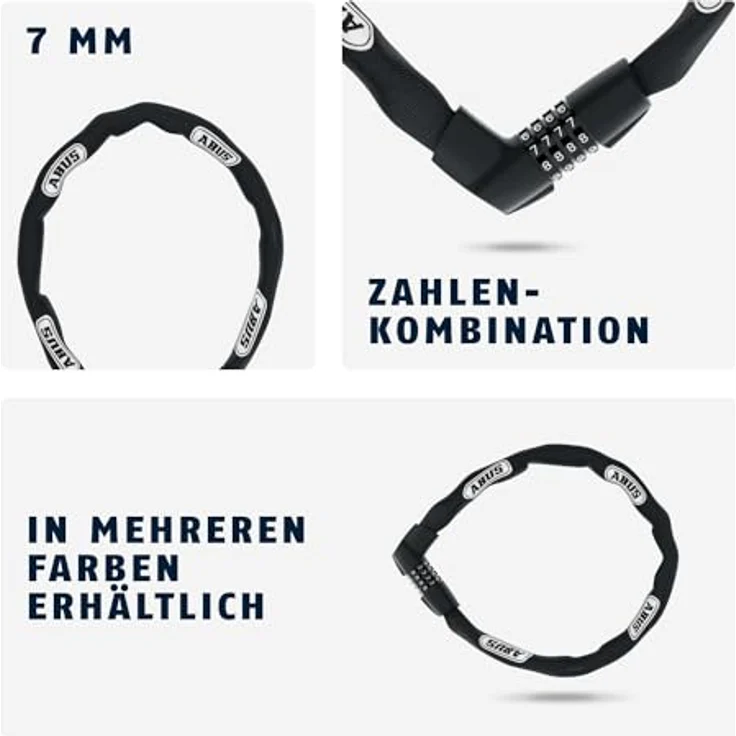 ABUS Kettenschloss 1385/85 black Tresor – Bild 5