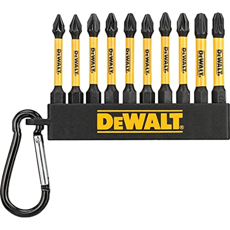 Dewalt Zestaw końcówek flextorq 10 Teile, PZ1/PZ2/PH2, 50 mm Bits für Schraubendreher – Bild 1