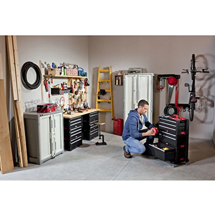 KETER 237790 Werkzeugkasten unbestückt Schwarz – Bild 4