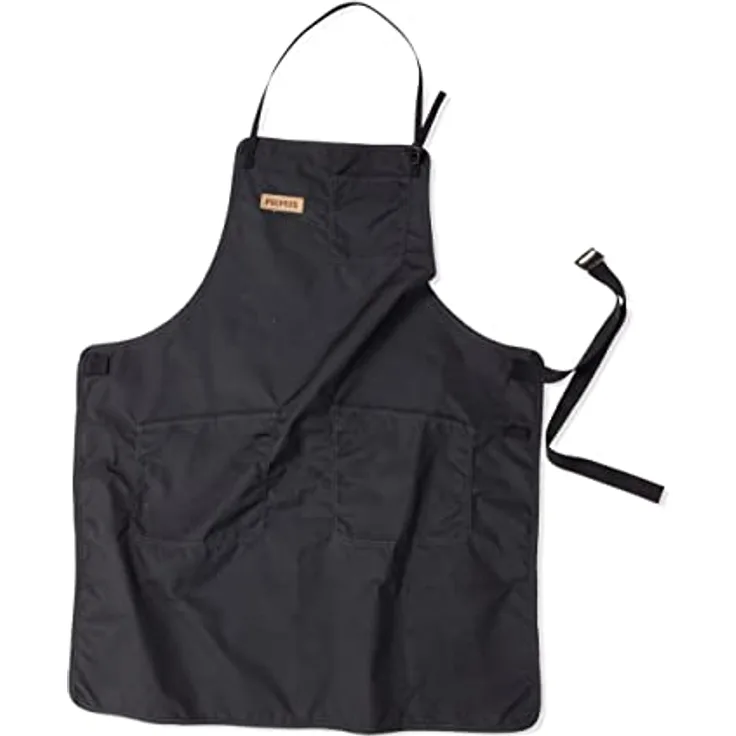 Primus Herren Grillschürze, Black, 80x63cm - Strapazierfähige Schürze für das Grillen