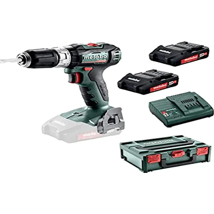 Metabo SB 18 L BL Akku Schlagbohrmaschine mit 2x Akku 2,0 Ah und Ladegerät im Koffer – Bild 2