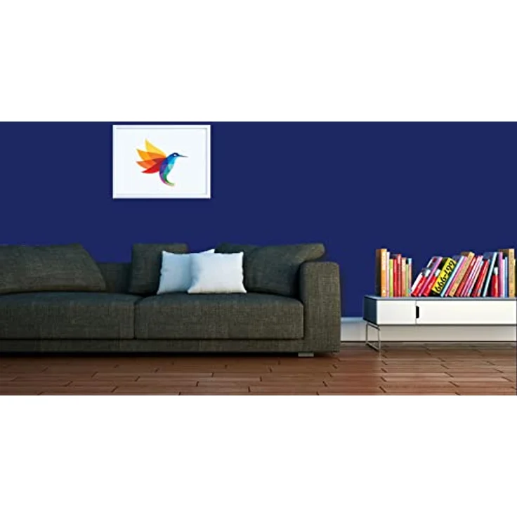 RyFo Colors Bunte Wandfarbe Manufakturweiß Tiefseeblau 3l - weitere Blau Farbtöne und Größen erhältlich, Deckkraft Klasse 1, Nassabrieb Klasse 1 – Bild 3
