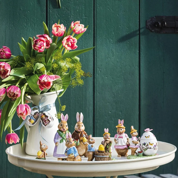 Villeroy & Boch Bunny Tales Osterei-Dose Anna malt, Figur für die Ostertafel aus Hartporzellan, 11 x 6.5 x 10 cm, bunt, 11x6,5x10 – Bild 4