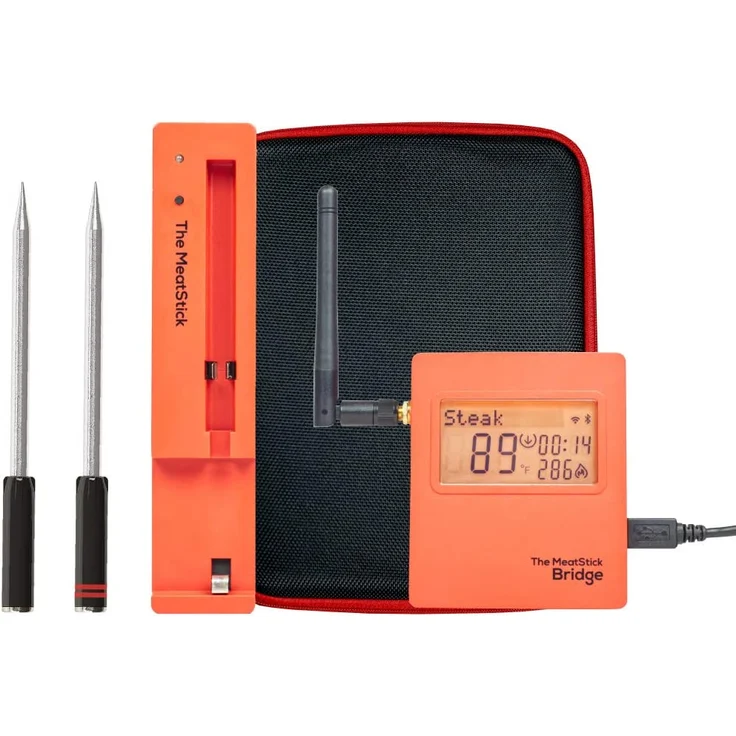 The MeatStick BR652 Set 4 (2 Stück) mit WiFi Bridge Kabelloses Grillthermometer – Bild 1