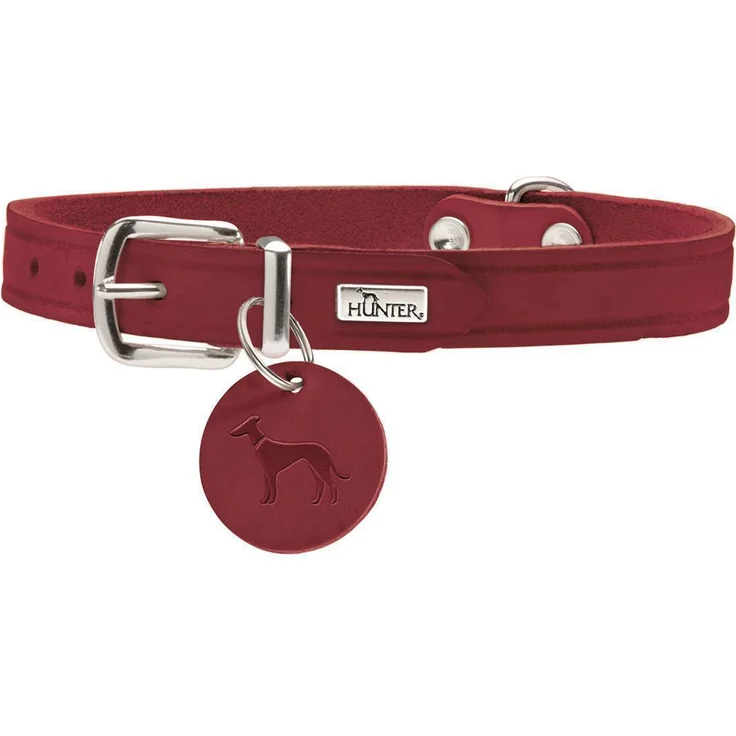 Hunter Hunde-Halsband Aalborg rot XS – Bild 1
