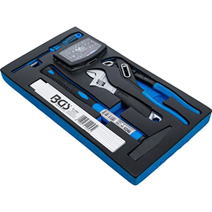 BGS TECHNIC Schaumeinlage für Art. 2002 Handwerkzeug- und Bit-Satz 37tlg., robust, mit Farbleitsystem für Bits, passend für Montagewagen und Werkzeugkoffer-Aufsatz – Bild 2