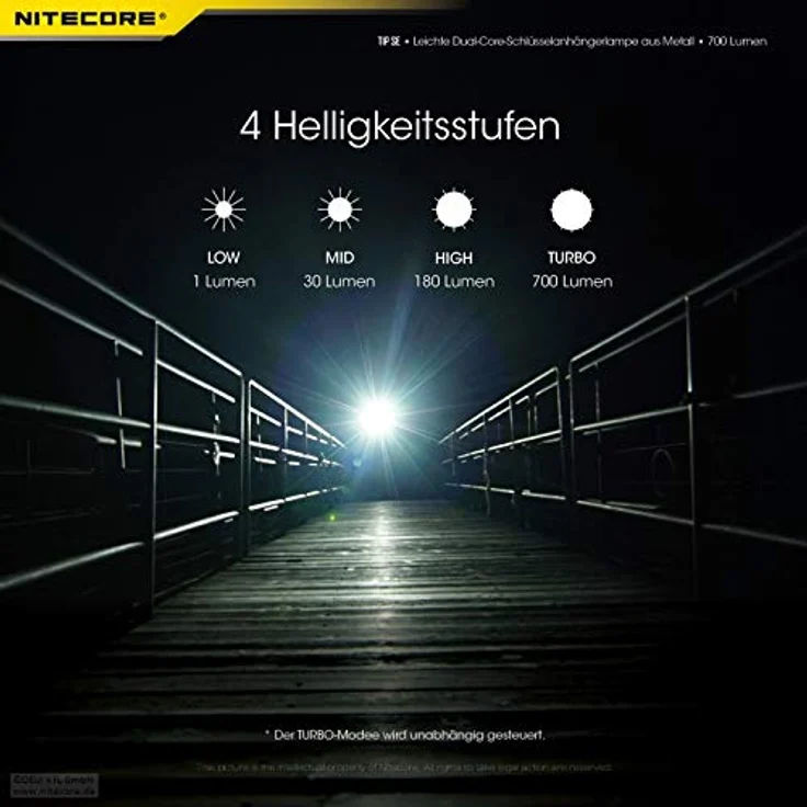 Nitecore Taschenlampe Tip SE 700, wiederaufladbar mit 700 Lumen – Bild 6