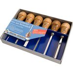 "KIRSCHEN" Werkzeuge 5696000 | Kerbschnitzsatz mit Birnenform, 6-teilig